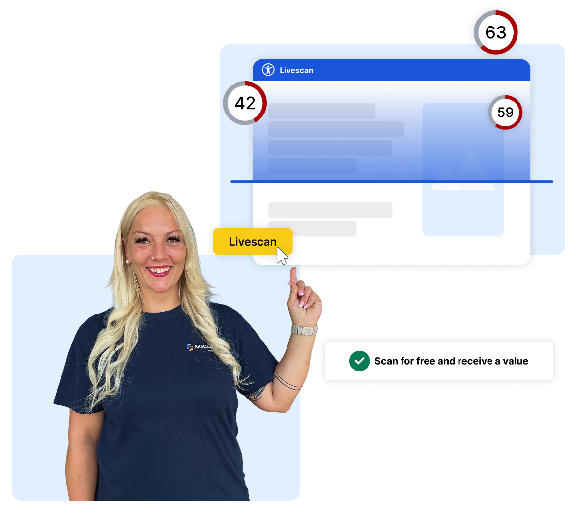Diagram of how the accessibility scan works